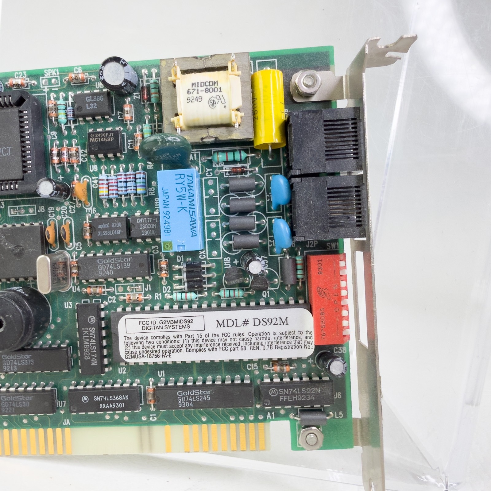 DELL 27863 ISA INTERNAL MODEM DIGITAN SYSTEMS DS92M