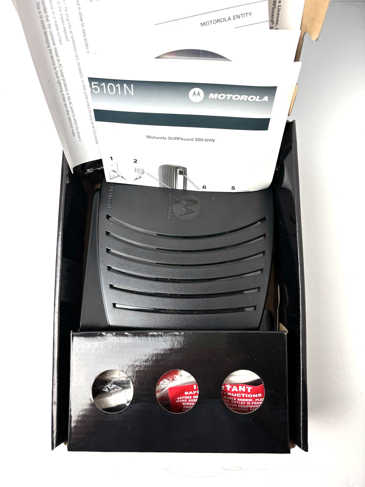 Motorola SURFboard Cable Modem SB5101U Docsis 1.1 2.0 Certified Cables Adapter