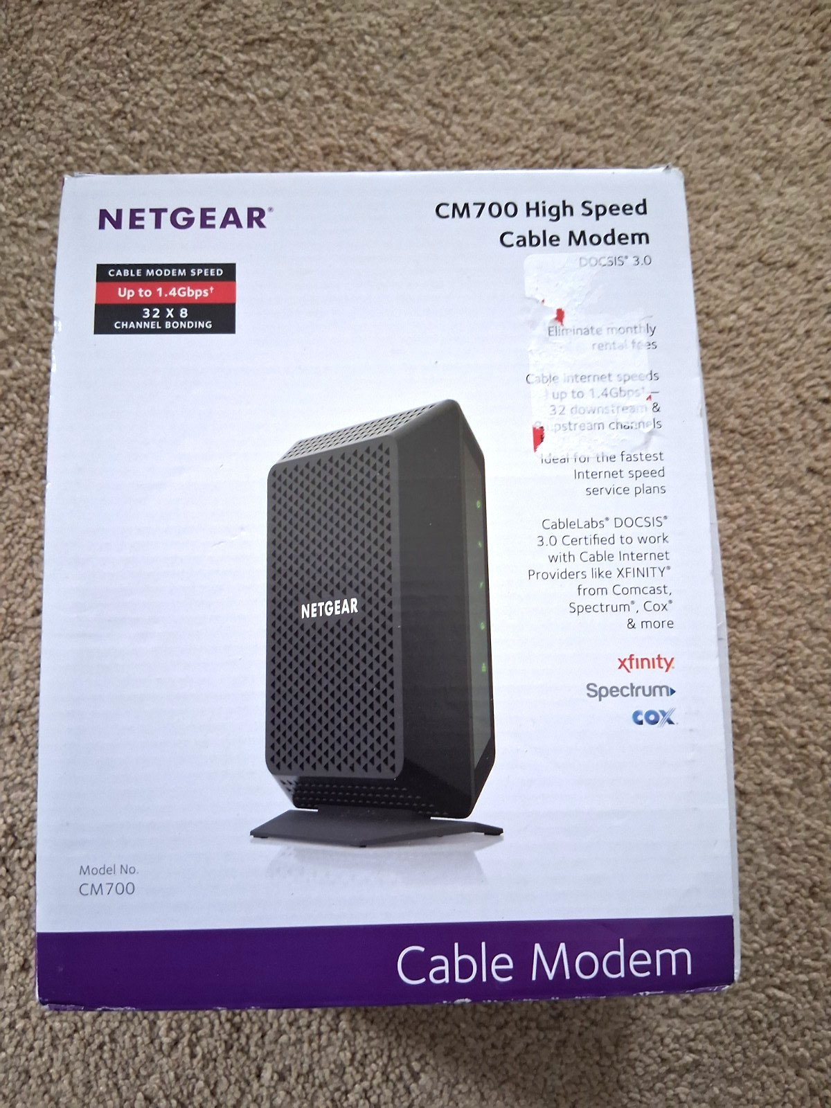 Netgear CM700 High Speed Modem DOCSIS 3.0–FREE SHIPPING!