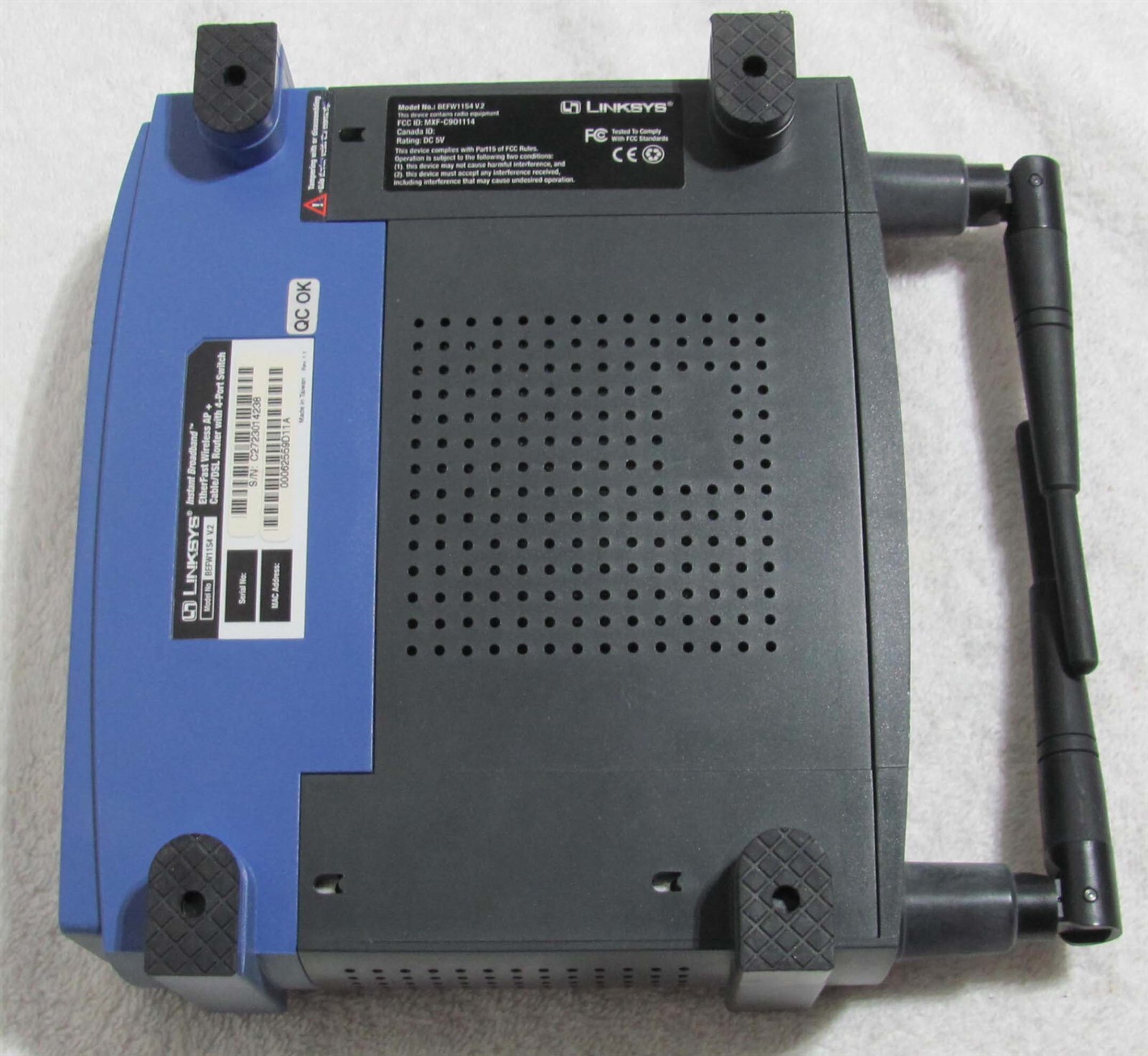 Linksys Wireless-B Broadband Router 2.4GHz 4 Port-WEP Model BEFW11S4V2 (LU)