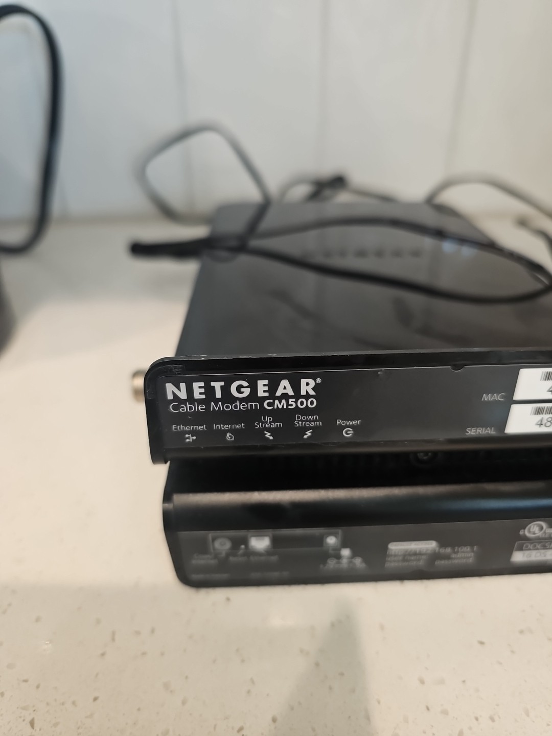 NETGEAR CM500 High-Speed Cable Modem Tested Working With Power Cord