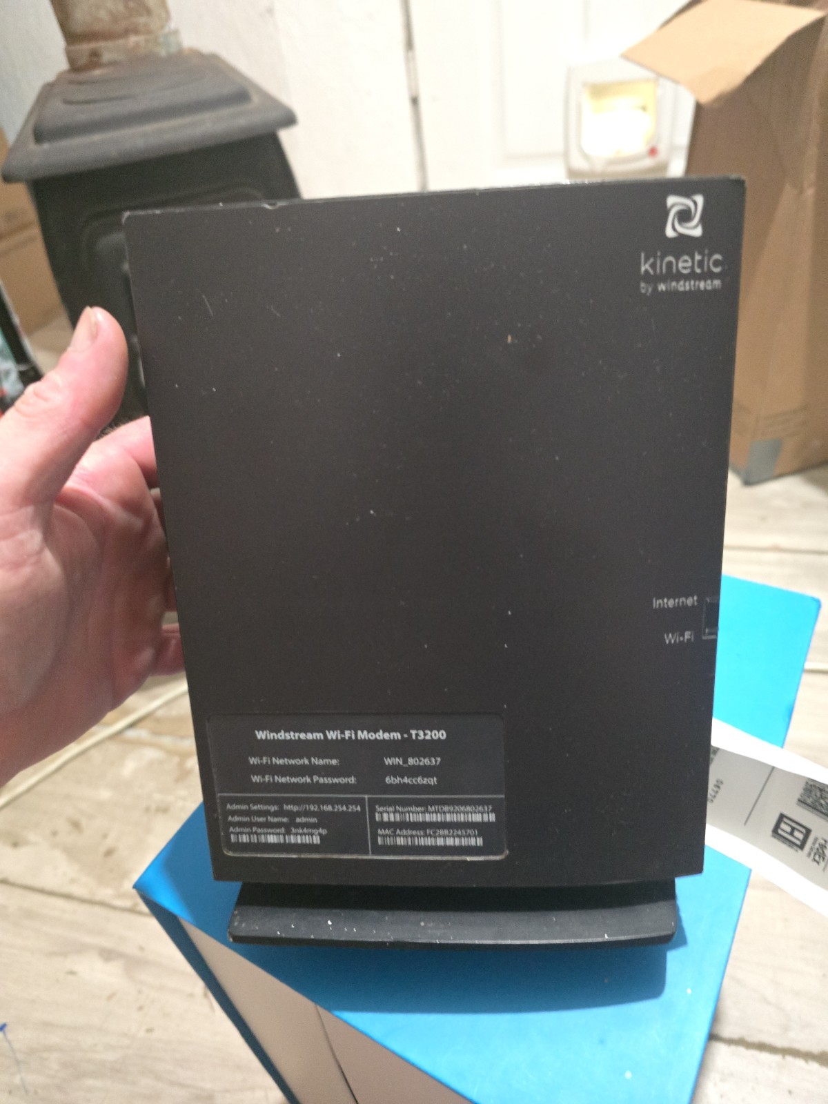 Kinetic By Windstream Wifi Modem T3200 With Power Cord
