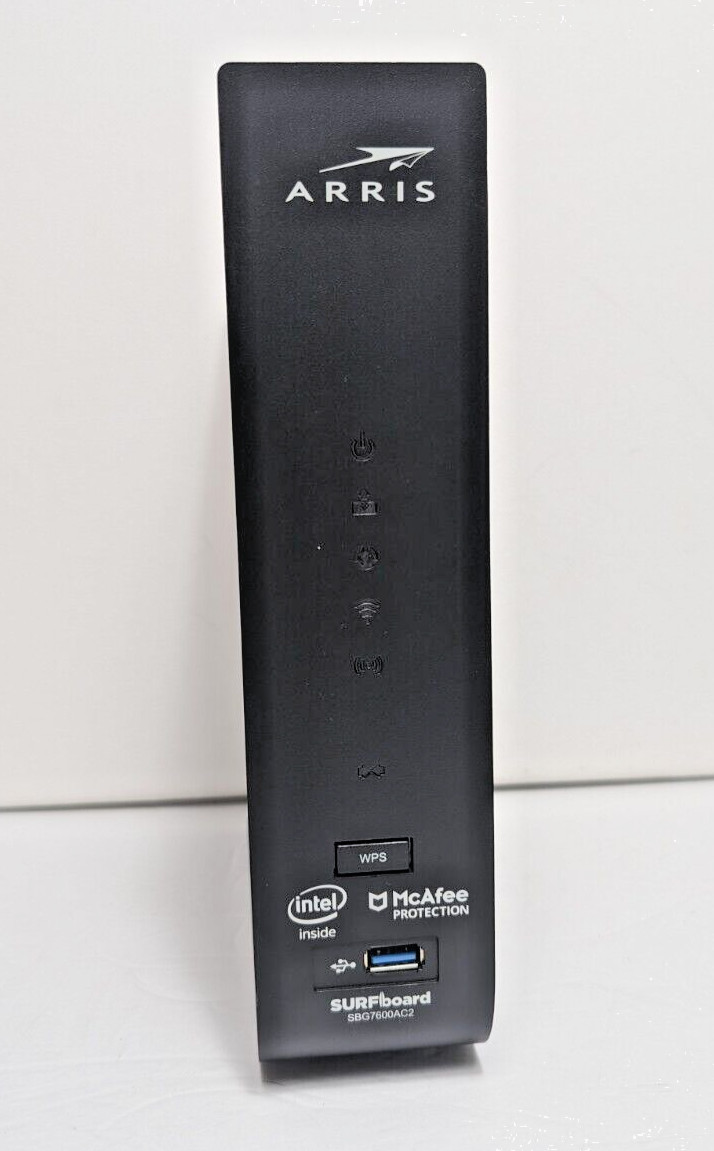 ARRIS SURFboard SBG7600AC2 DOCSIS 3.0 Cable Modem & AC2350 Dual-Band WiFi Router