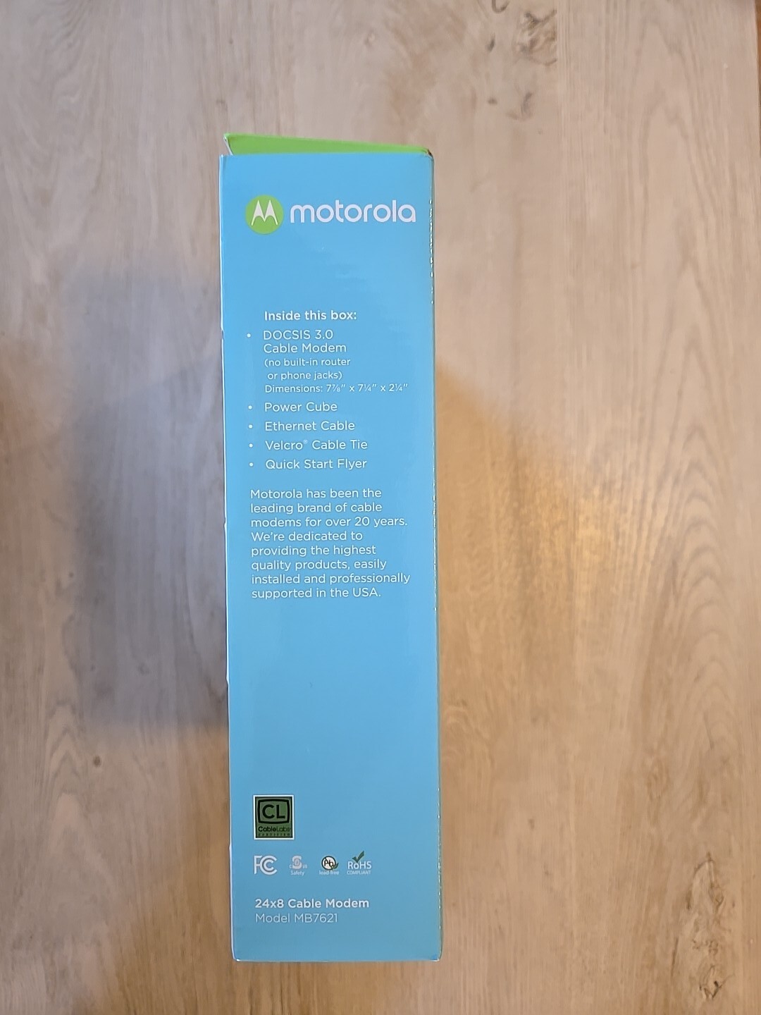 Motorola 24×8 cable modem MB7621-10 1000+ Mbps / New Open Box