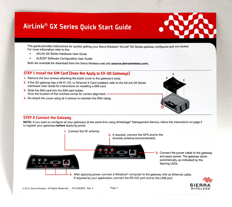 Sierra Wireless AirLink GX440 – Wireless Cellular Modem (MFG PN:1101688)