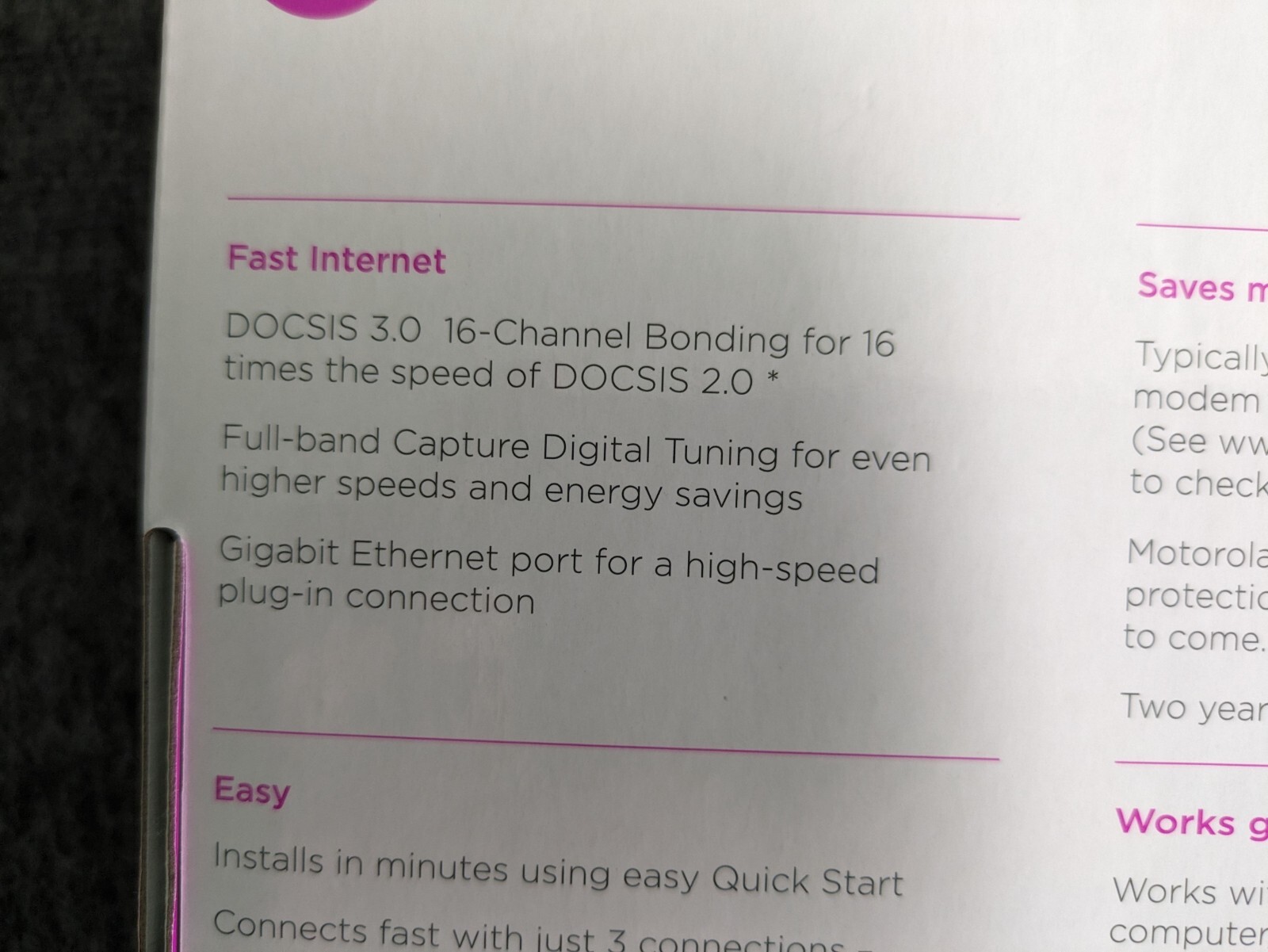 Motorola MB742010 16×4 686mbps DOCSIS 3.0 Cable Modem