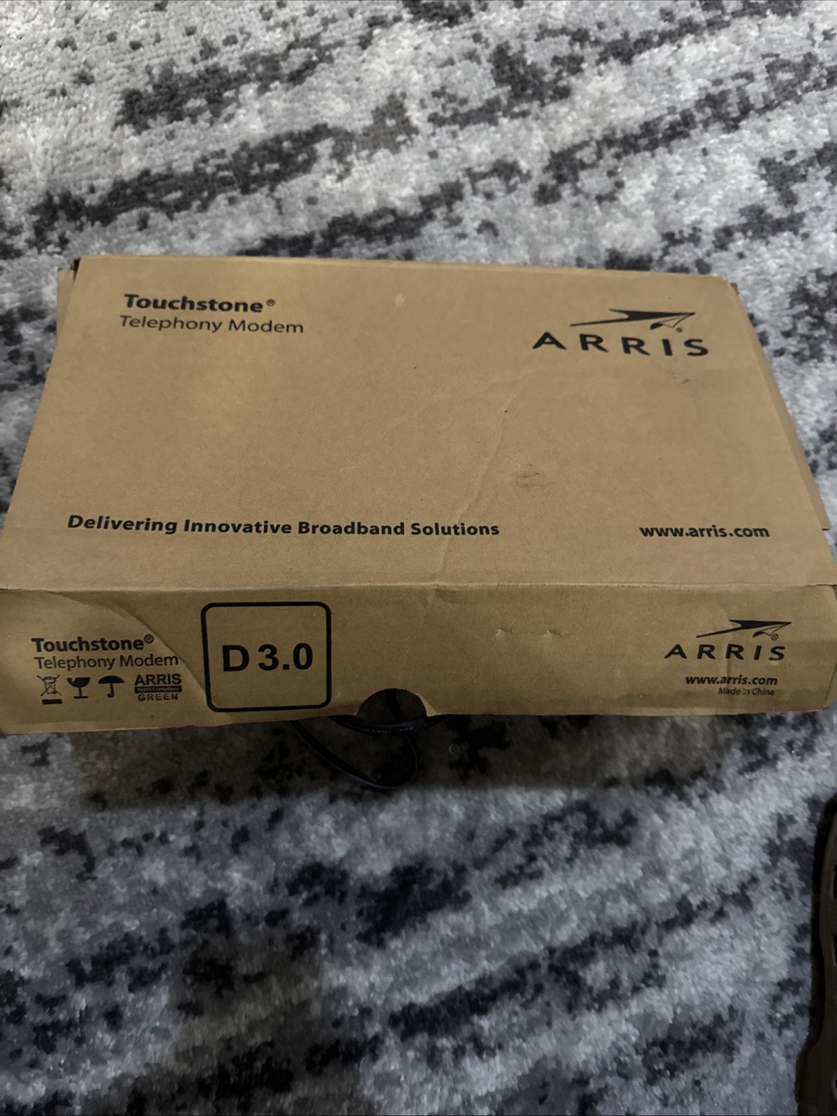 arris touchstone telephony modem Model CM820a