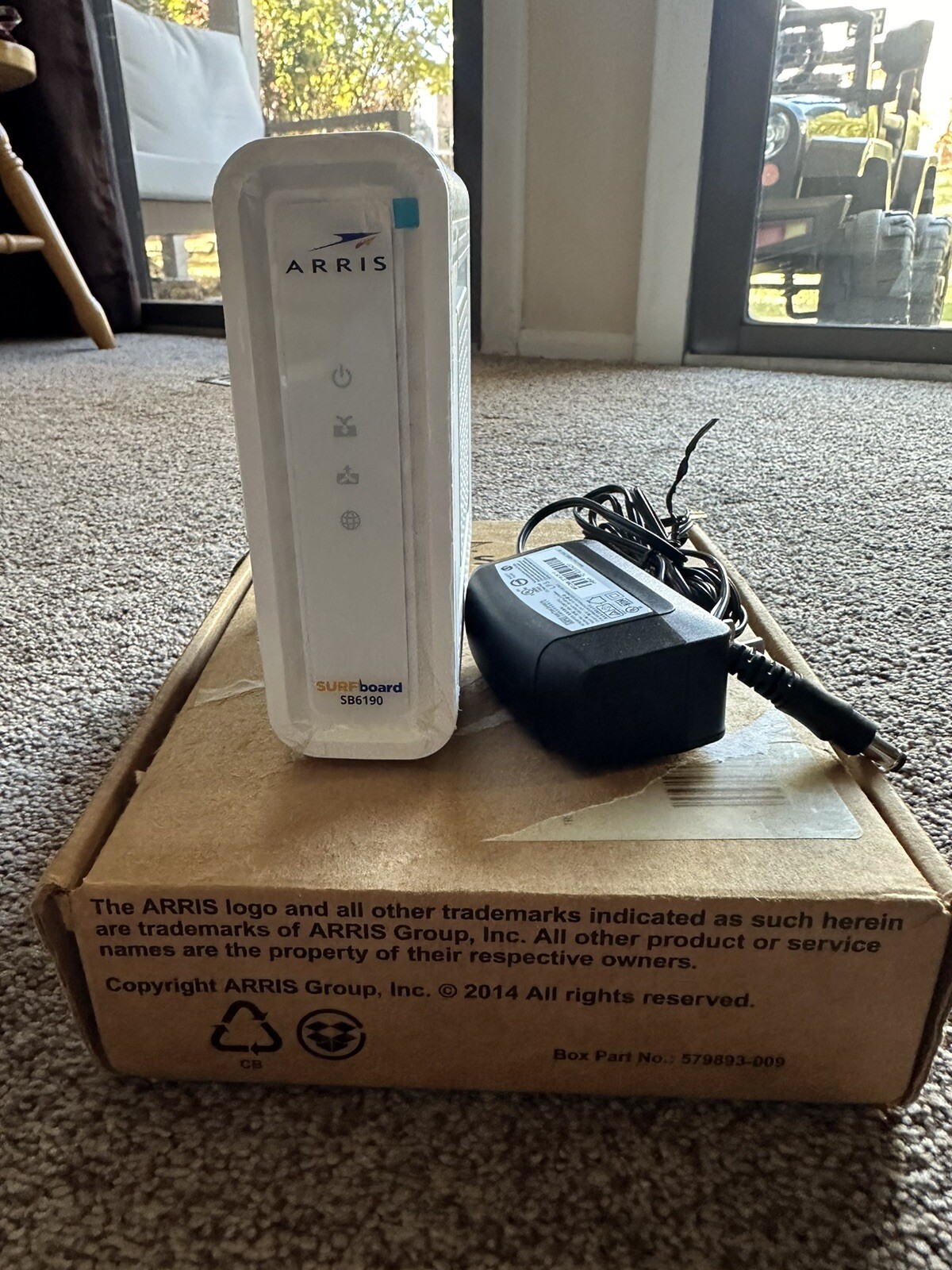 ARRIS Surfboard SB6190-RB DOCSIS 3.0 Cable Modem, White (Renewed)