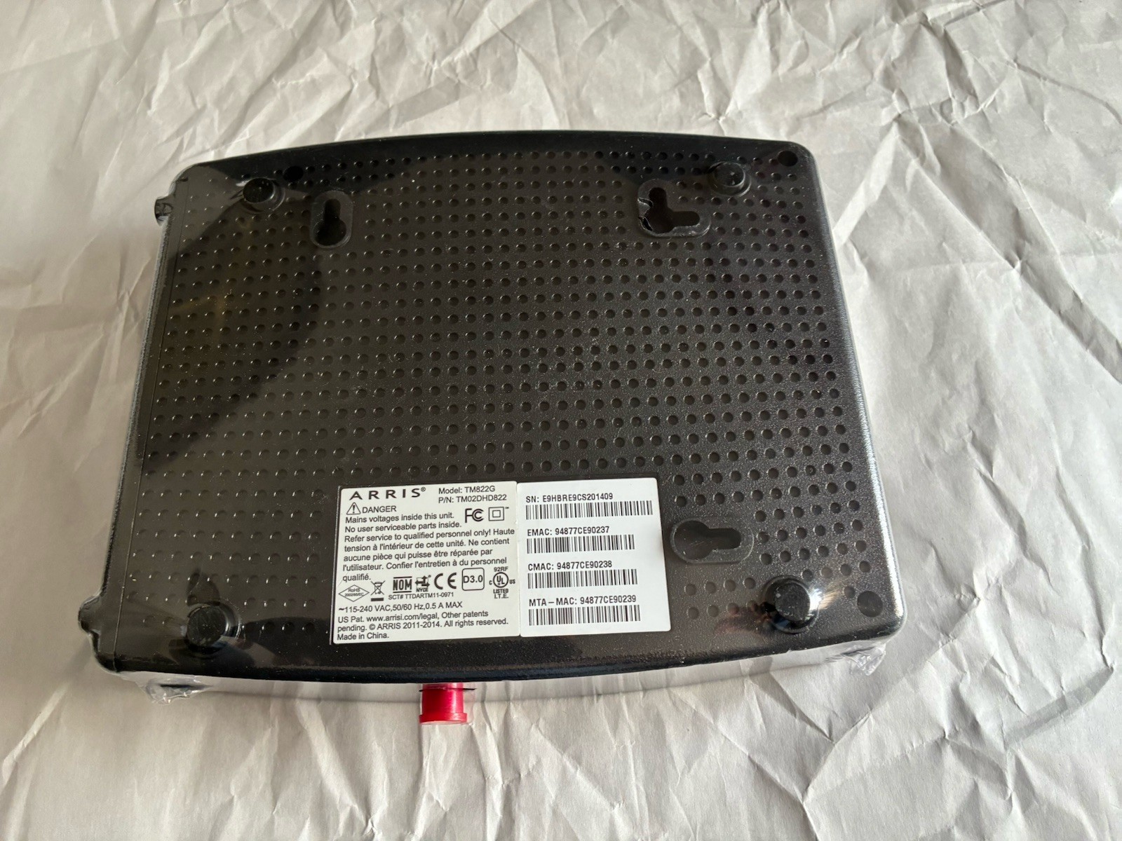 ARRIS TM822G DOCSIS 3.0 VoIP Telephony Cable Modem