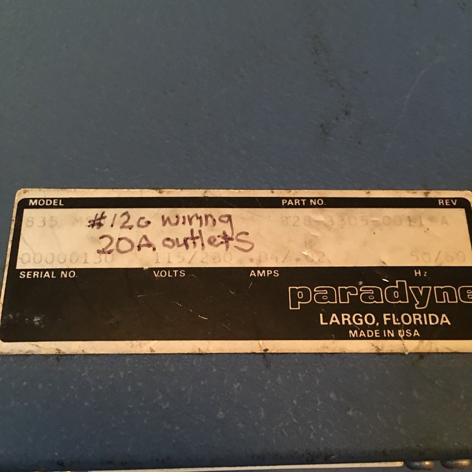 Paradyne Modem Model 835 Untested Parts Computer