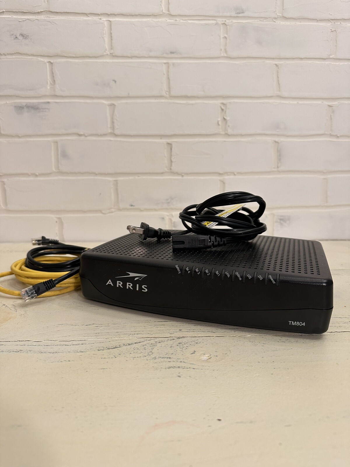 ARRIS Touchstone TM804G/TW-12 DOCSIS 3.0 Internet & Telephone Modem, w/ Cords