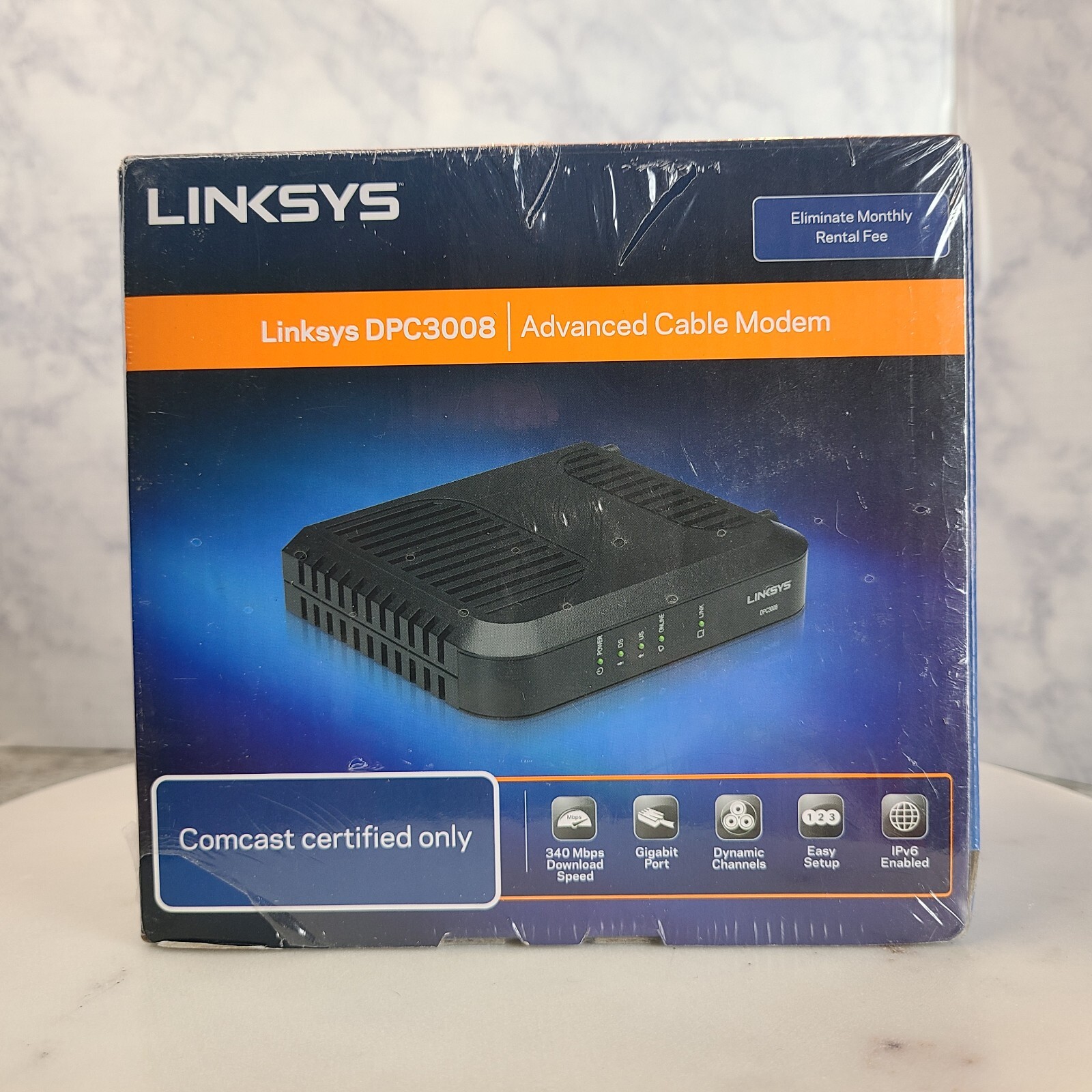 Linksys DPC3008-CC Advanced Cable Modem Comcast Certified New/Sealed