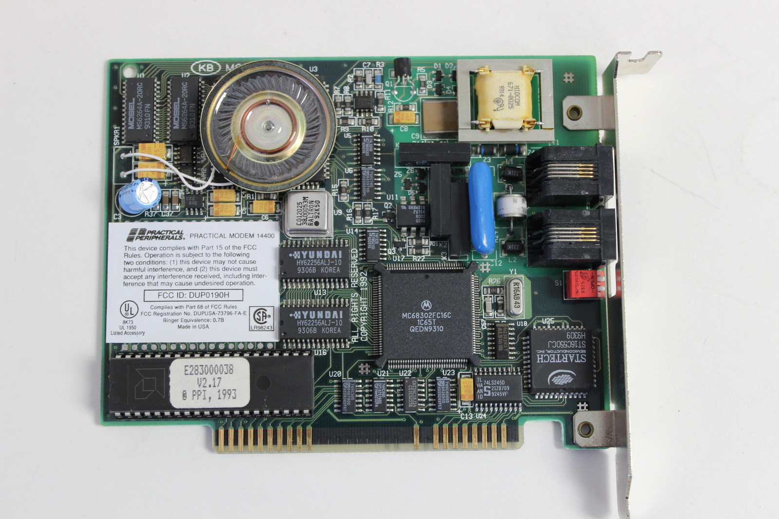 PRACTICAL PERIPHERALS PRACTICAL 14400 ISA 14.4 MODEM WITH WARRANTY