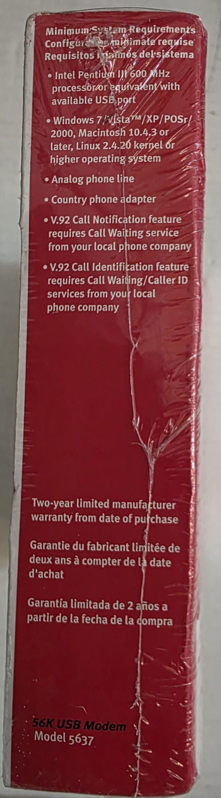 USRobotics USR5637 56 Kbps High-performance V.92 USB Modem BRAND NEW SEALED BOX