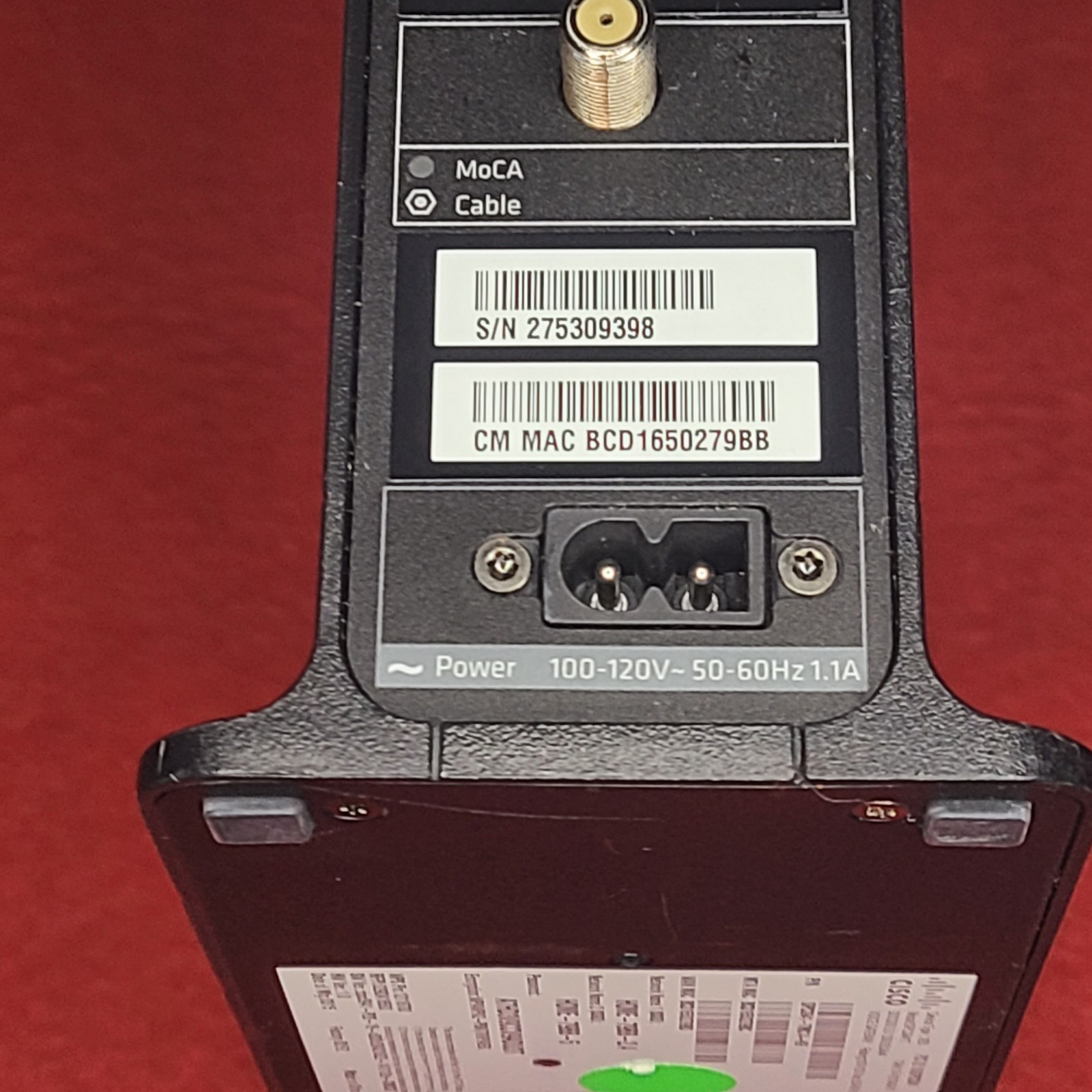 Xfinity DPC3941T DOCSIS 3.0 Dual Band WiFi XB3 Device Type Voice Gateway Router
