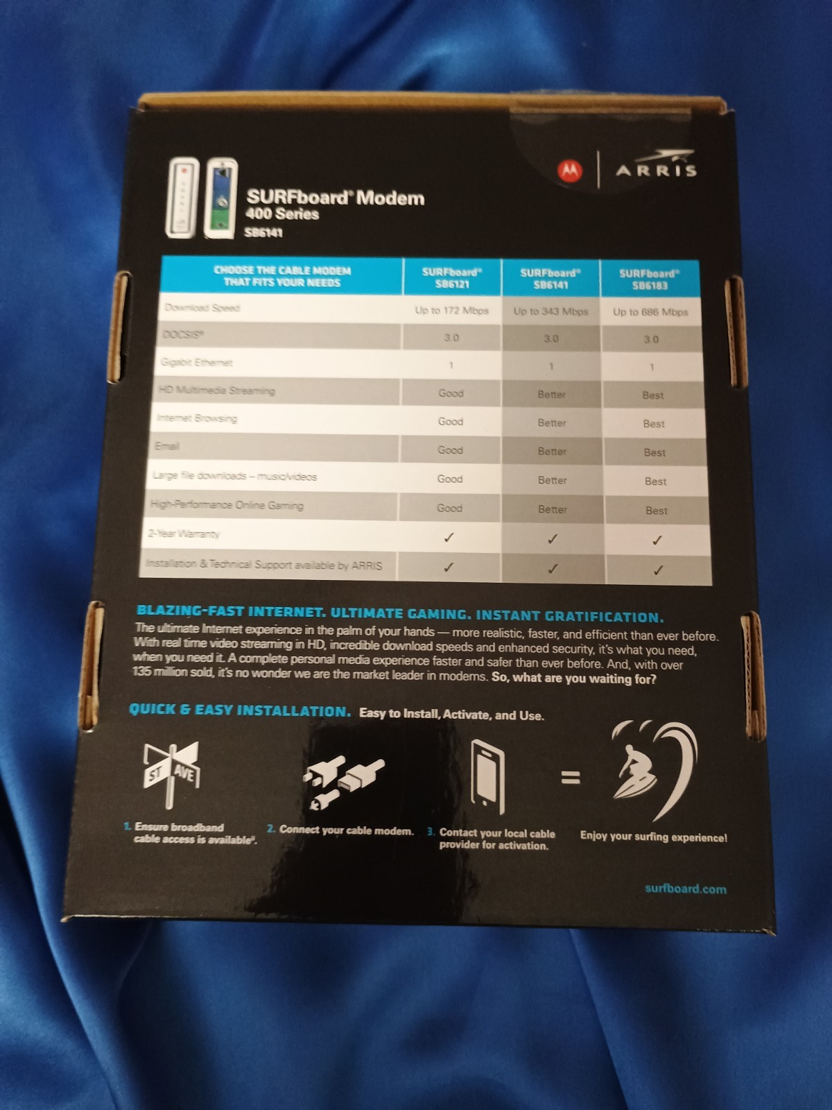 ARRIS SURFboard SB6141 Docsis 3.0 Cable Modem