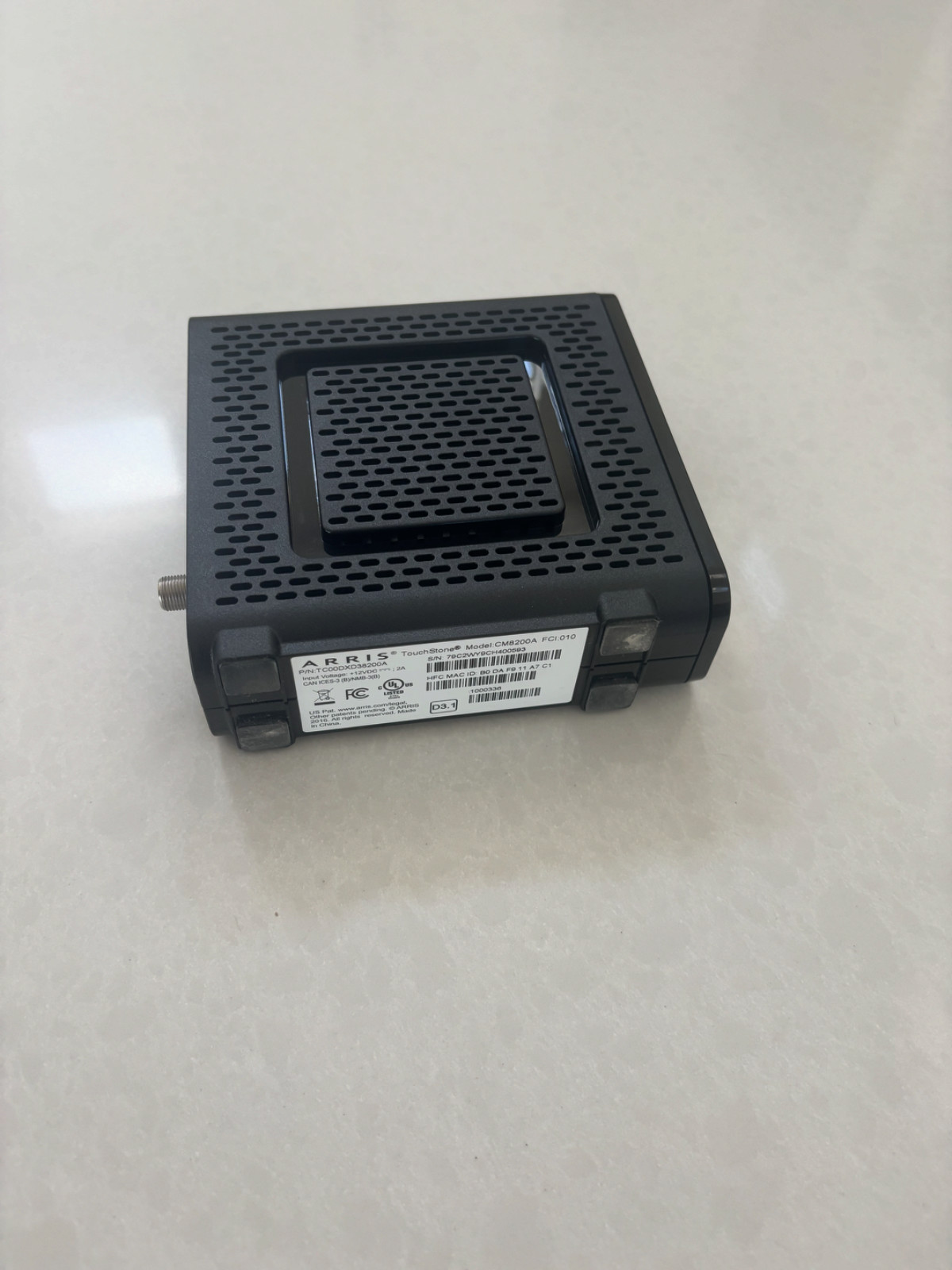 ARRIS CM8200A – DOCSIS 3.1 Ultra-Fast Cable Modem