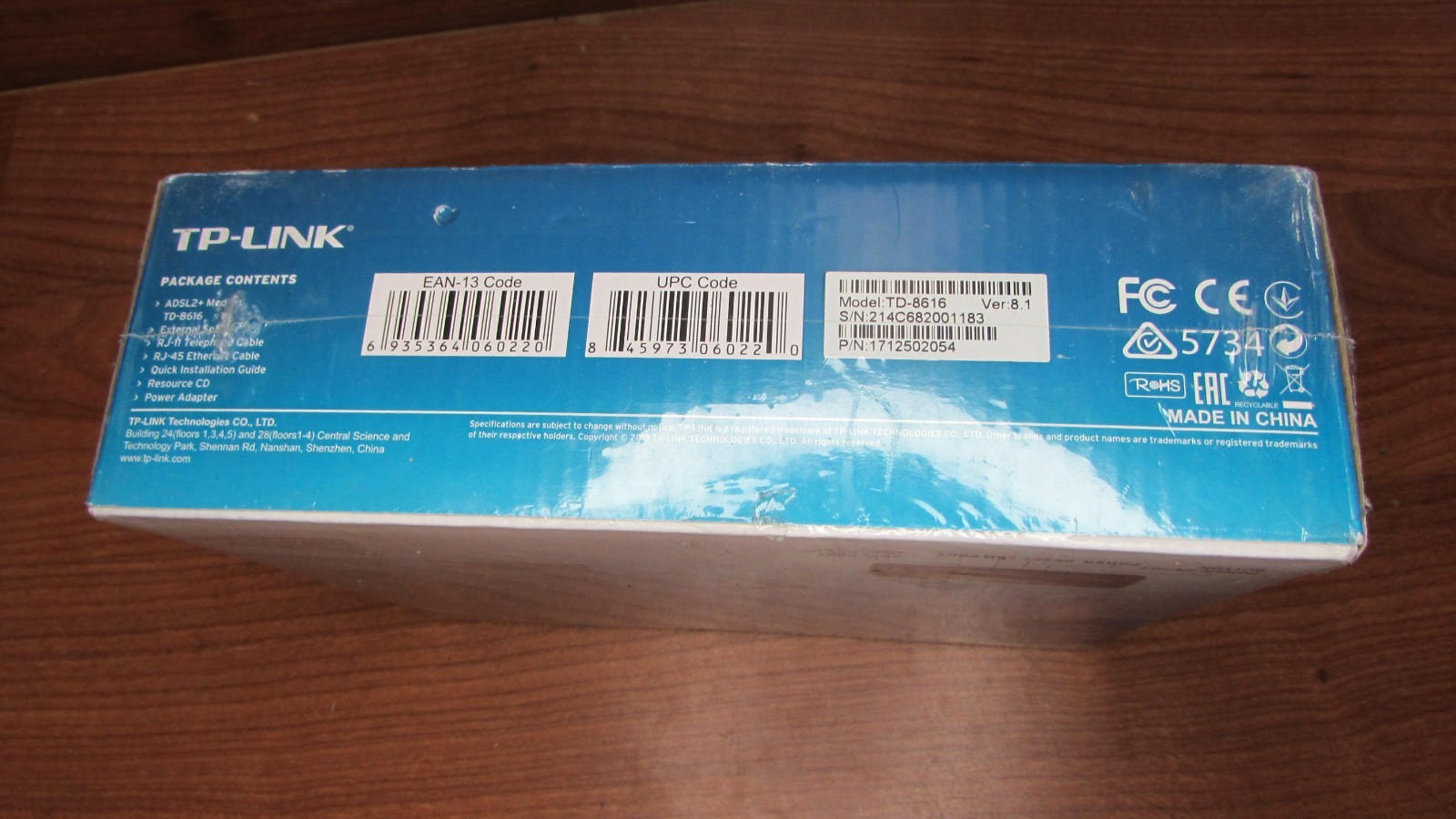 TP-Link TD-8616 ADSL2+ Modem High Speed Broadband 24Mbps RJ45 – Brand New