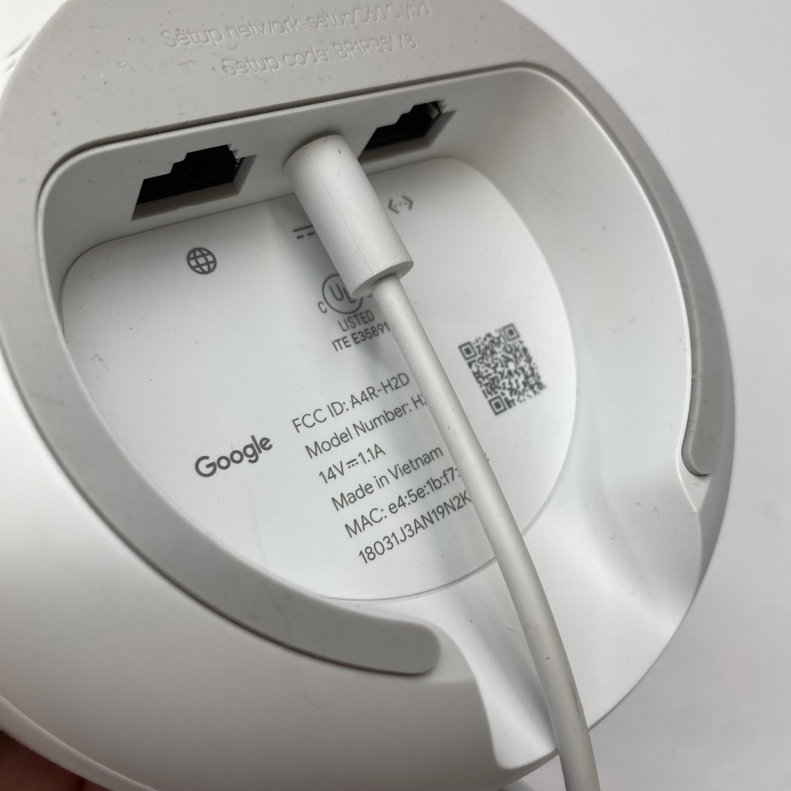 Google H2D WiFi Router White Dual-Band 1 LAN Port Made In Vietnam Home WiFi