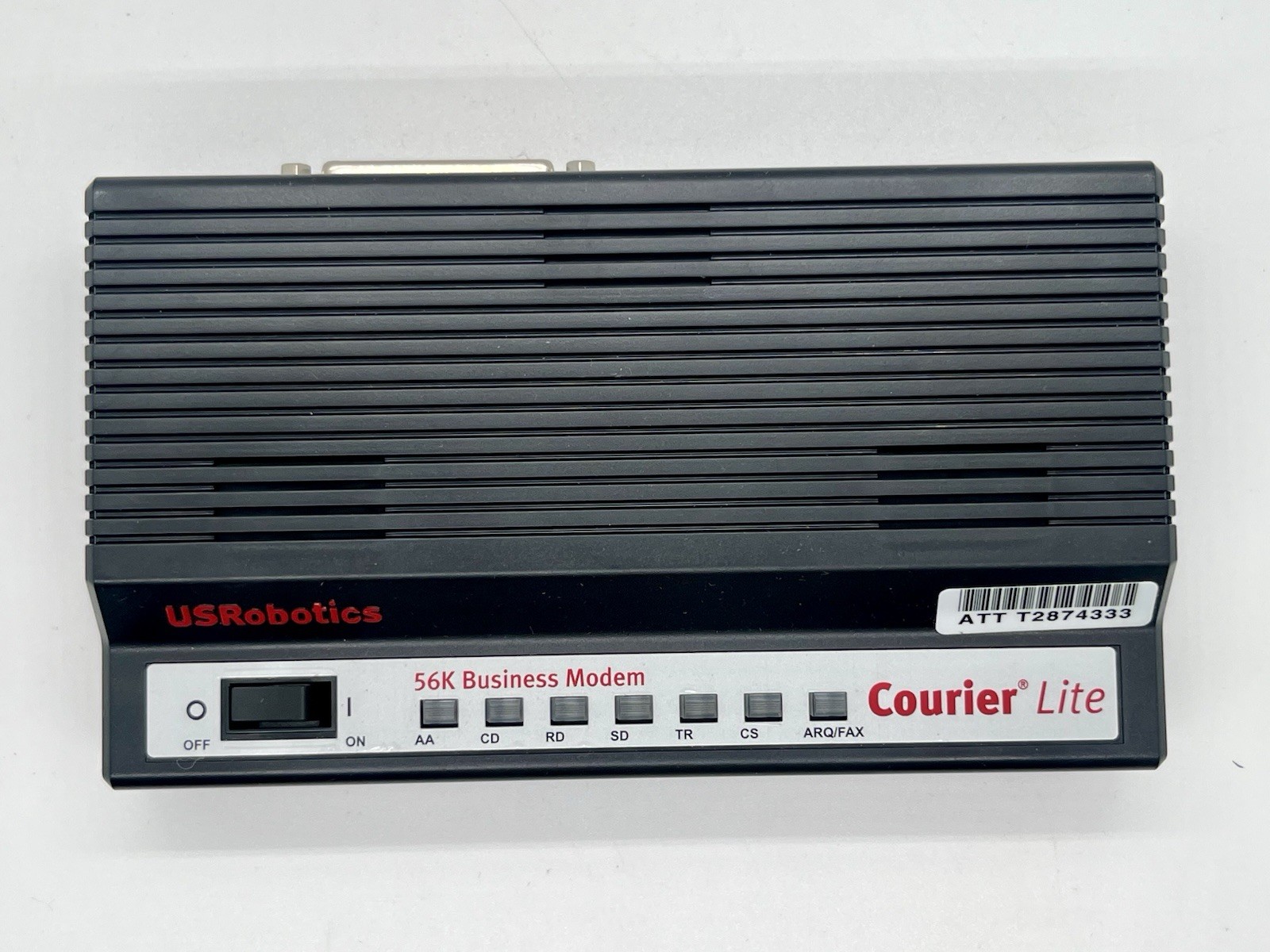 US Robotics 56K Business Modem Courier Lite 5686G with Power adapter & Cables
