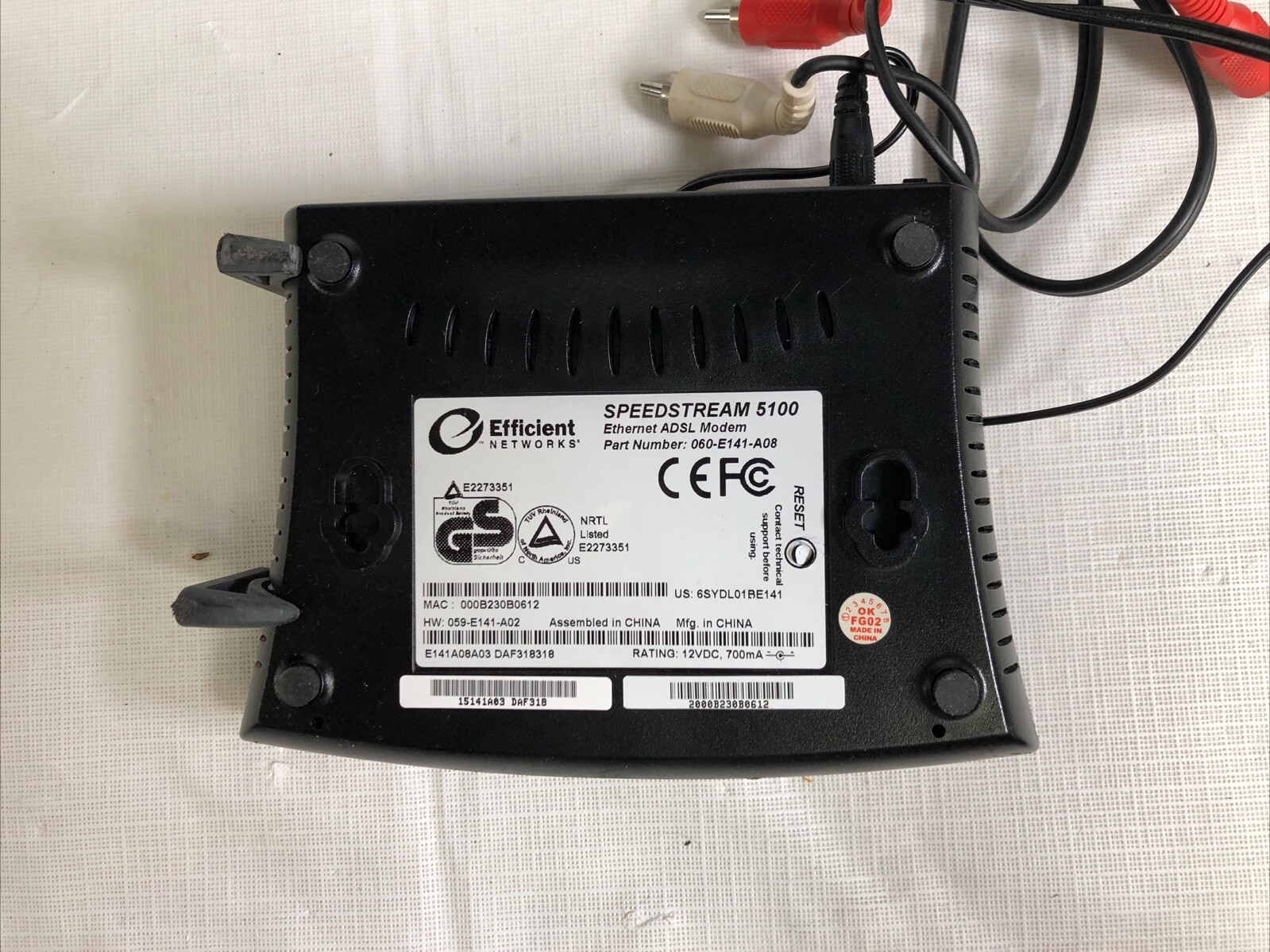 Efficient Networks SpeedStream 5100 24 Mbps with Power Supply
