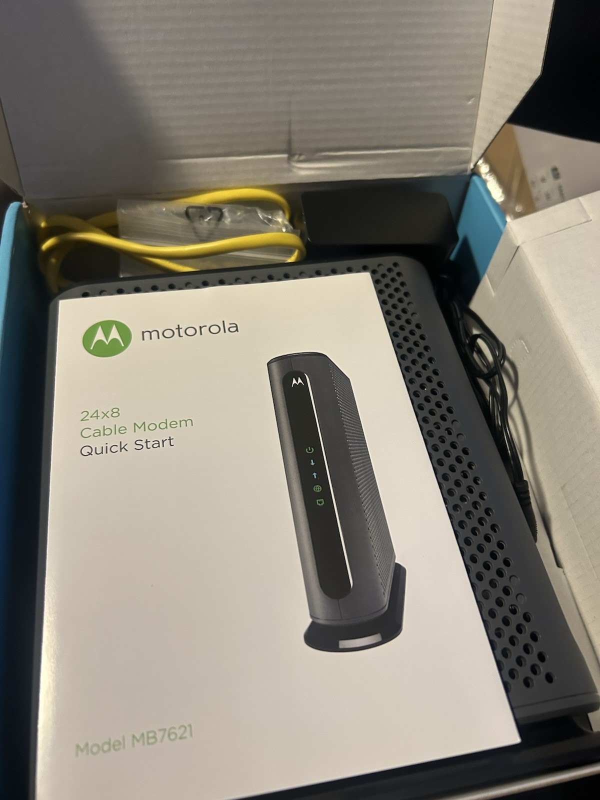 Motorola 24×8 Cable Modem MB7621-10 1000+ Mbps / Open Box