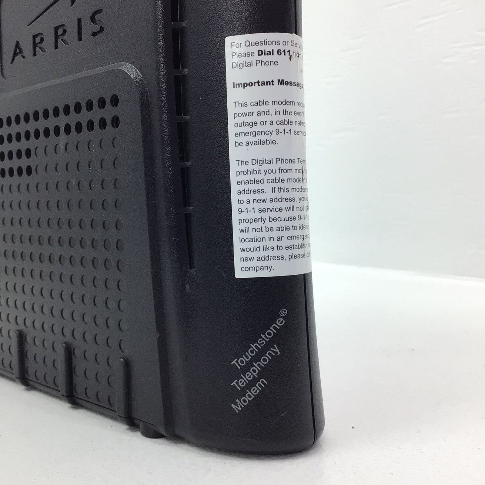 ARRIS TM604G Cable Touchstone Telephony Modem – Model TM604G/CT L1-11