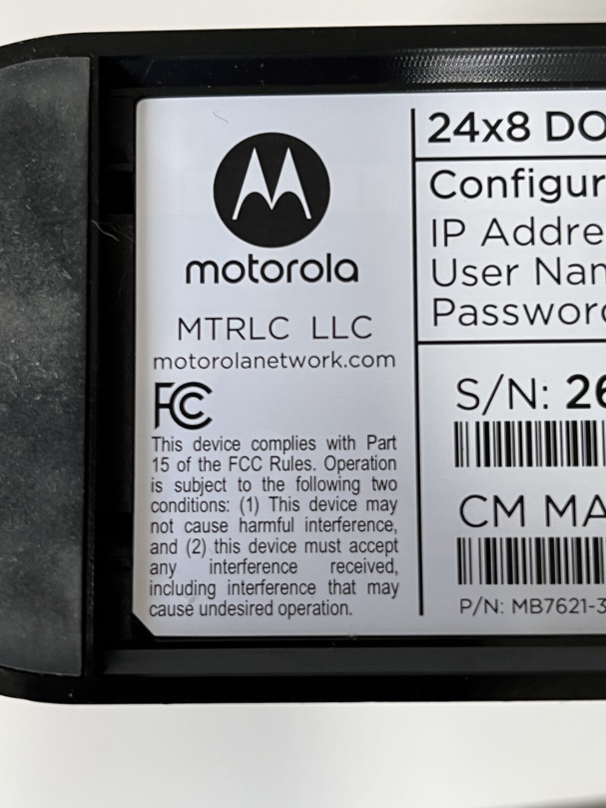 Motorola MB7621 Cable Modem, Works with Any Wi-Fi Router, Most Providers