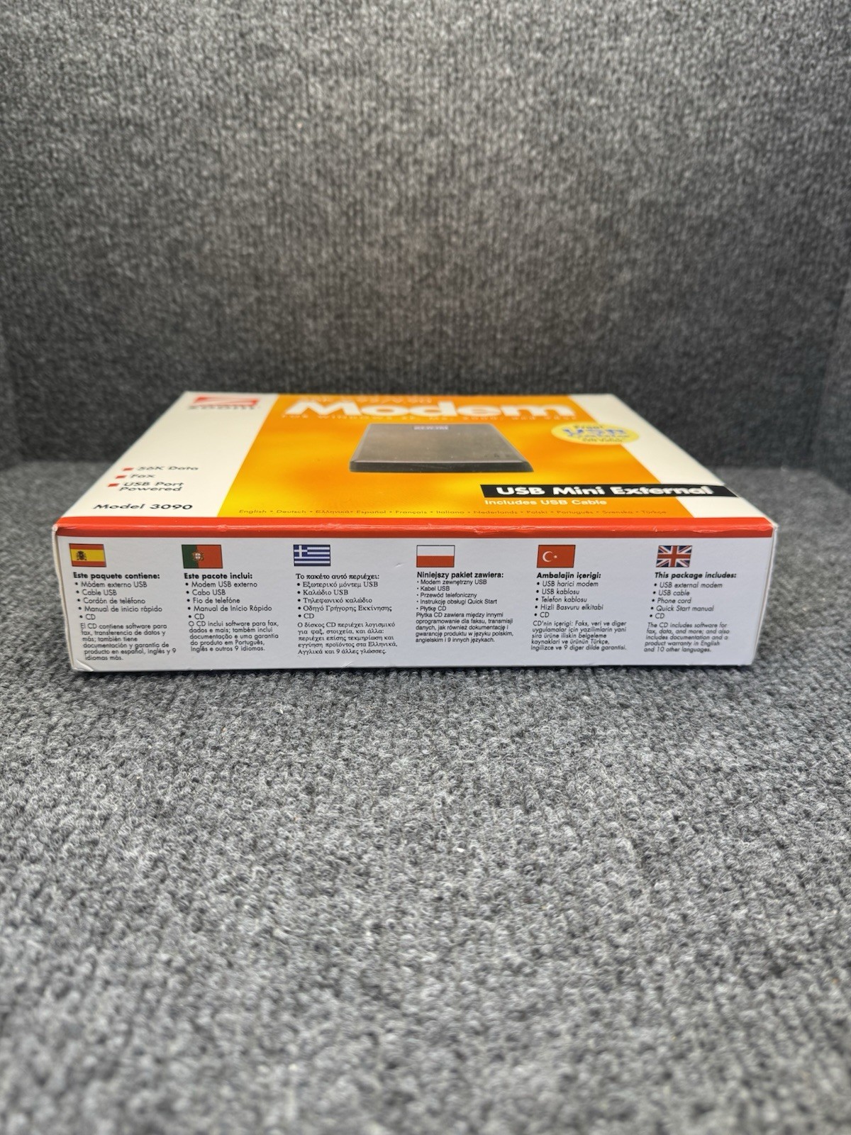 Zoom 3095 Zoom 56K V.92/V.90 Modem (USB Mini External) Mac PC Linux