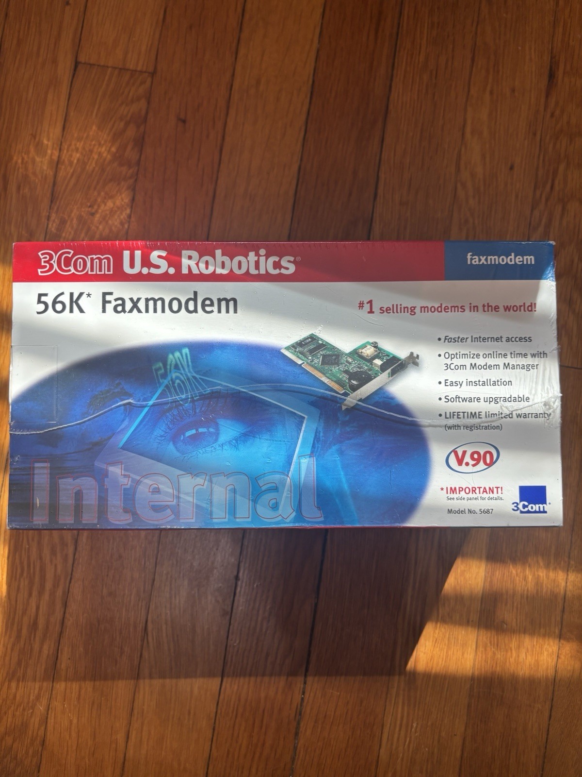 3COM U.S Robotics 5689 56K Faxmodem V.90 56K Standard and X2 Technology