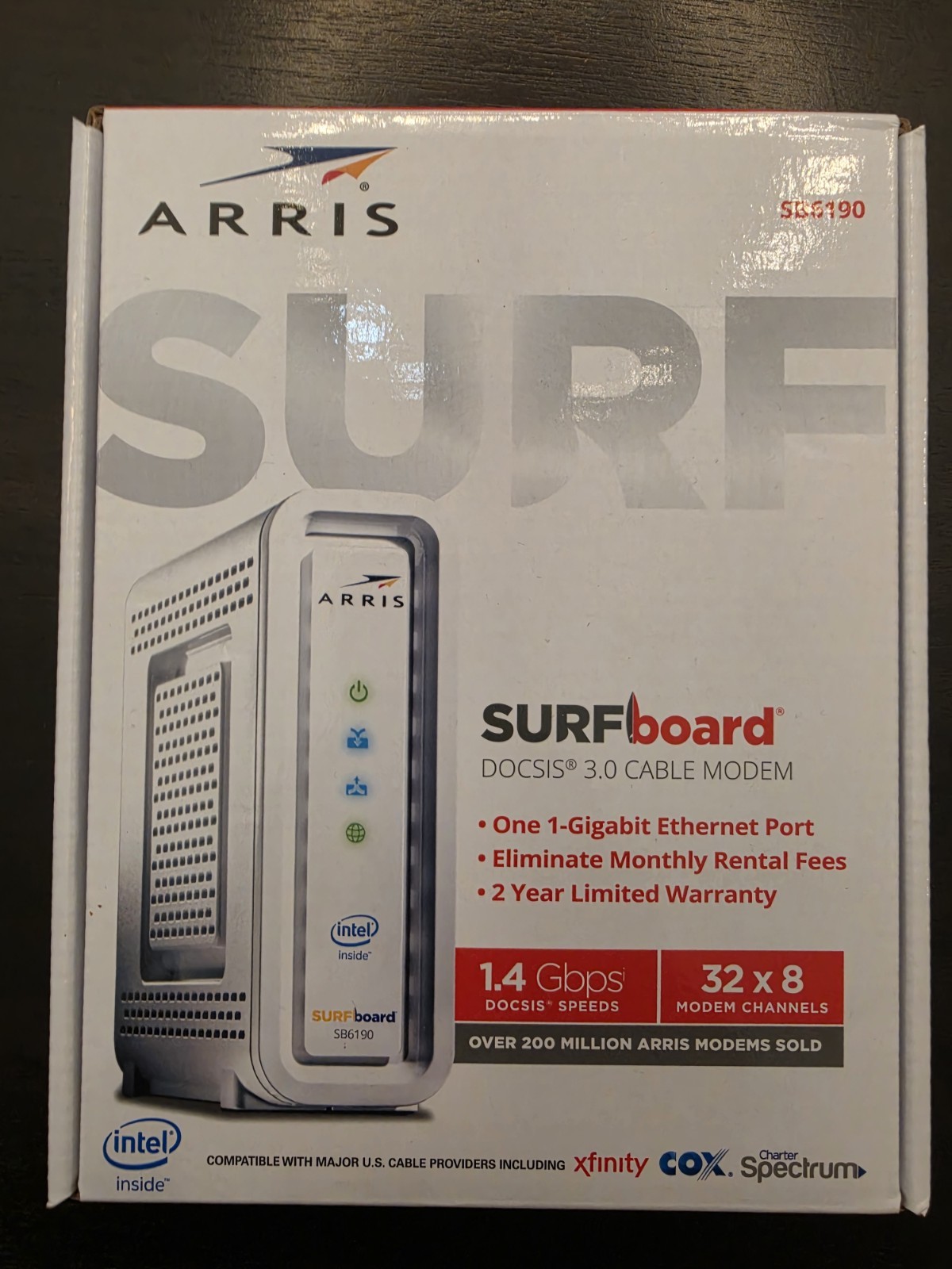 ARRIS SURFboard DOCSIS 3.0 Cable Modem – SB6190