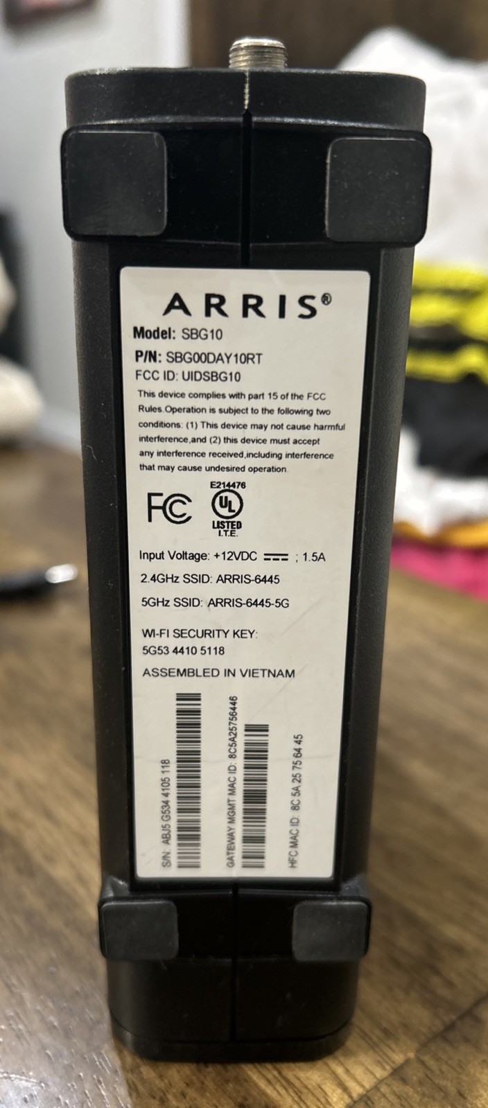 ARRIS Surfboard SBG10 Wi-Fi Cable Modem 16×4 DOCSIS 3.0 Tested