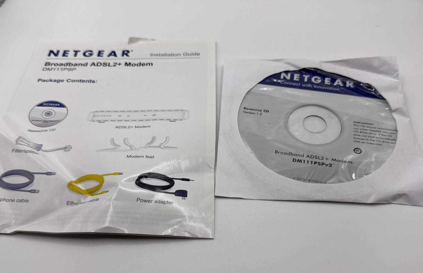 Netgear Broadband ADSL2+ Plus Modem pre-owned