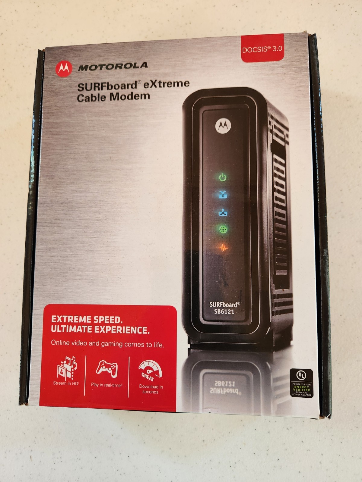 MOTOROLA eXtreme SURFboard SB6121 SB 6121 DOCSIS 3.0 CABLE MODEM (575319-019-00)