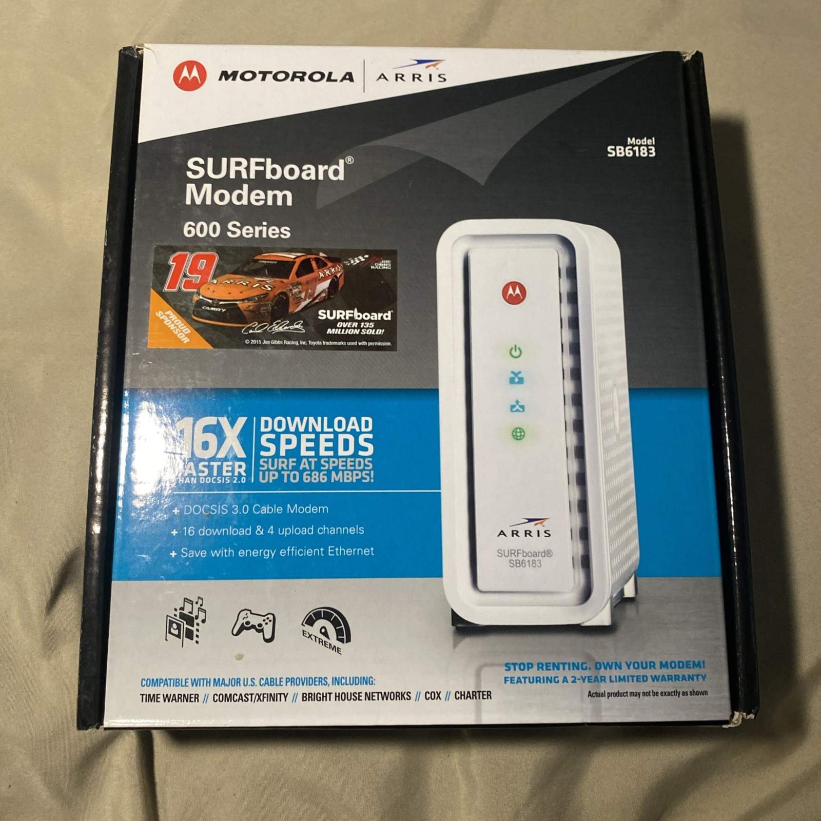 Motorola Arris Surfboard Modem 600 Series SB6183 Open Box