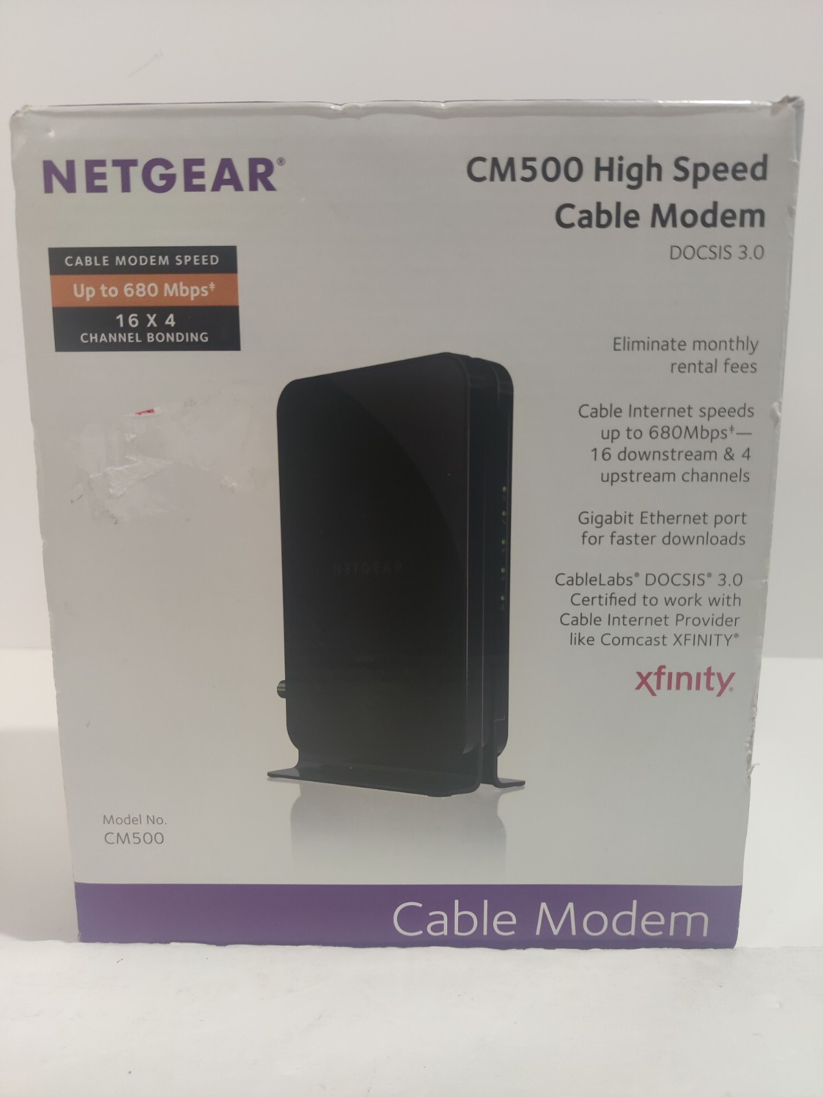 NETGEAR CM500 (CM500100NAS) 680 Mbps – Black