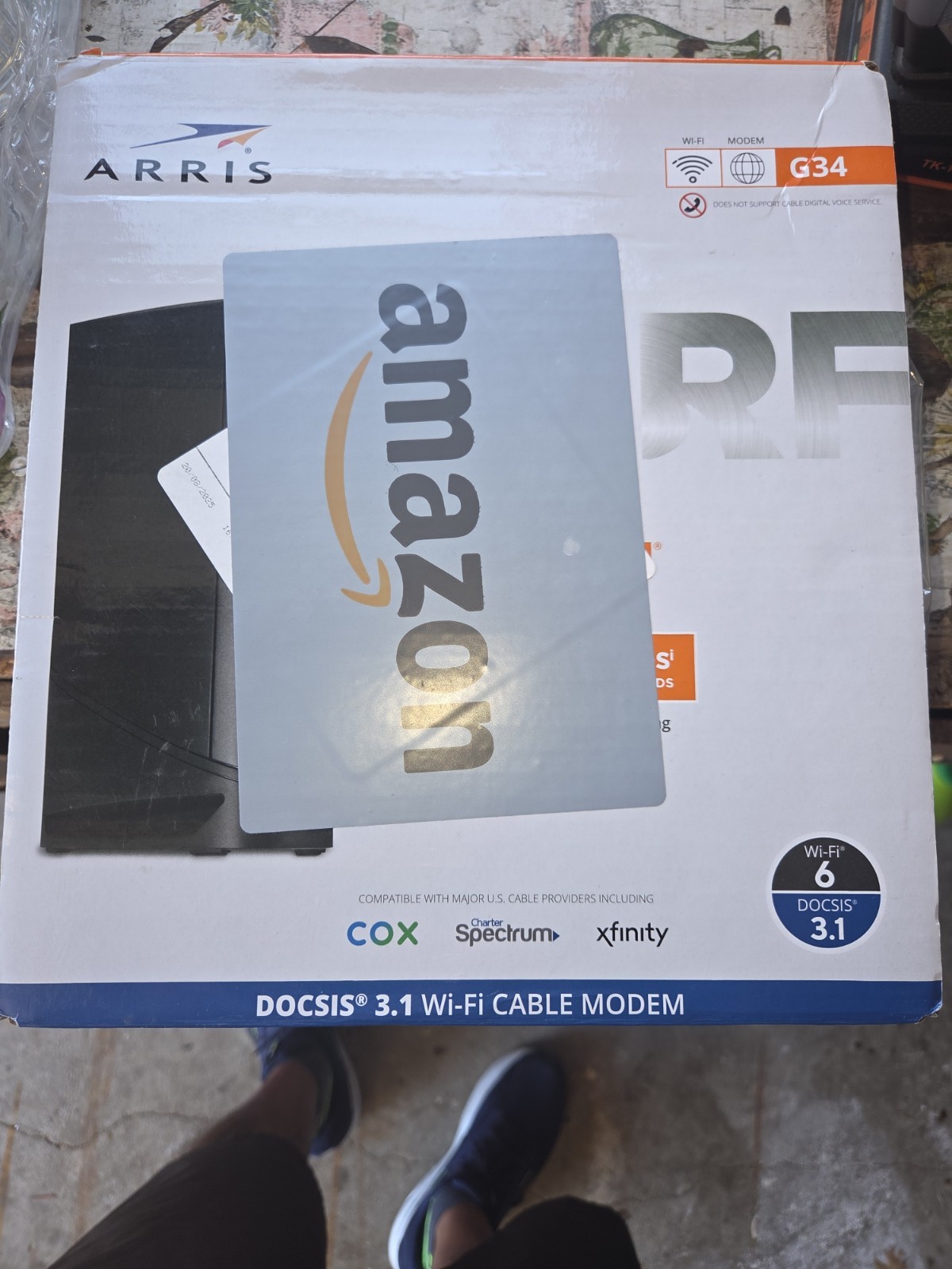ARRIS (G34) – Cable Modem Router Combo – Fast DOCSIS 3.1 Gigabit WiFi 6