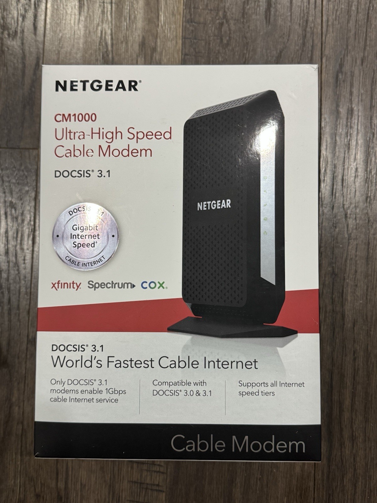 NETGEAR CM1000 DOCSIS 1000Mbps Cable Modem (CM1000-1AZNAS)
