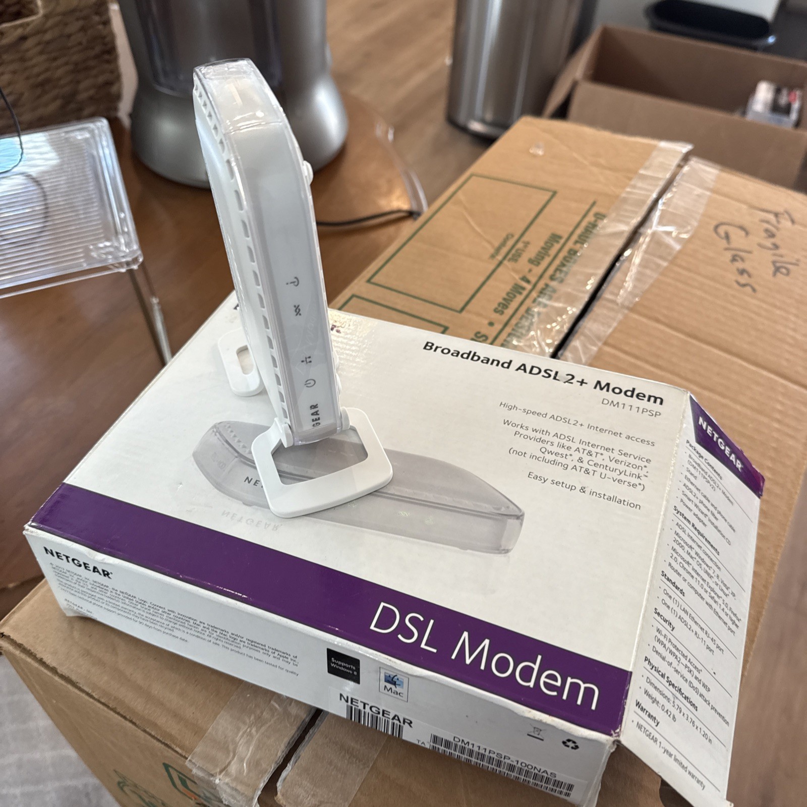 Netgear DM111PSPv2 ADSL2+ Modem High-Speed DSL Internet Modem Router