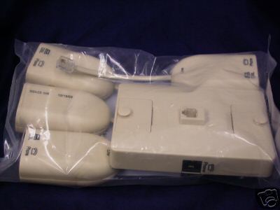 4 DSL InLine Filters BroadBand Splitter & Wall kit