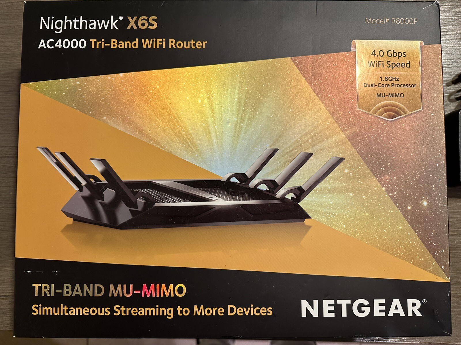 NETGEAR CM600-1AZNAS 960Mbps DOCSIS 3.0 Cable Modem & NETGEAR Nighthawk X6s