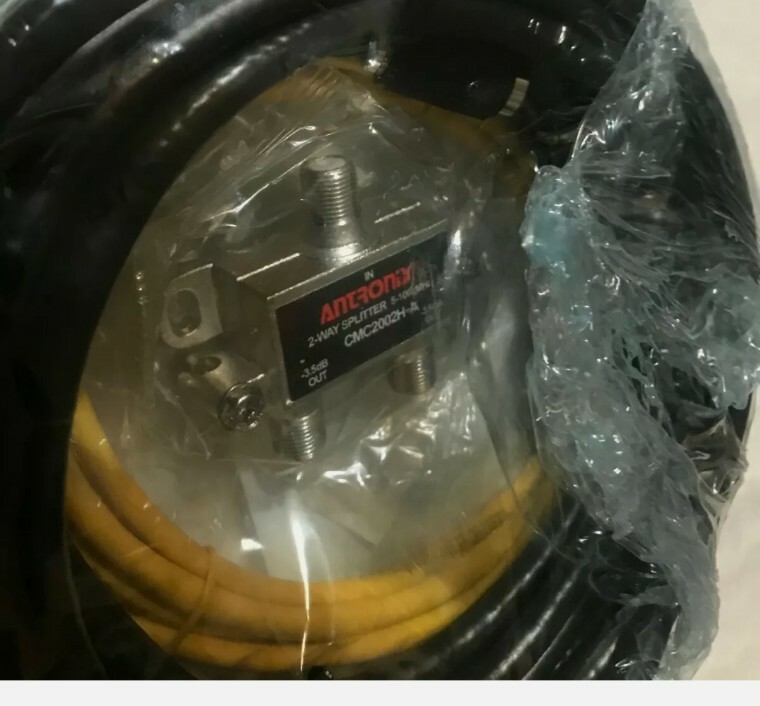 HSD Kit (1)12ft & (1)6ft Coax Jumpers (1)7ft Cat 5e Jumper (1)2 wayspliter