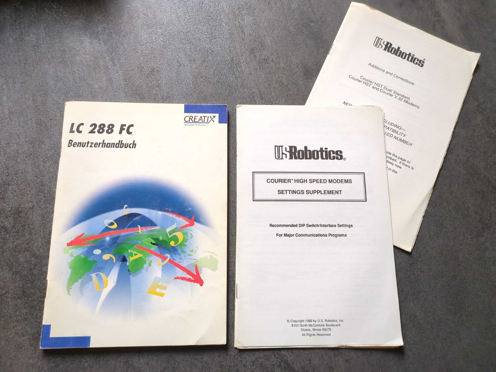 Creatix LC 288 FC * U.S. Robotics Courier * Modem Manuals/Guide