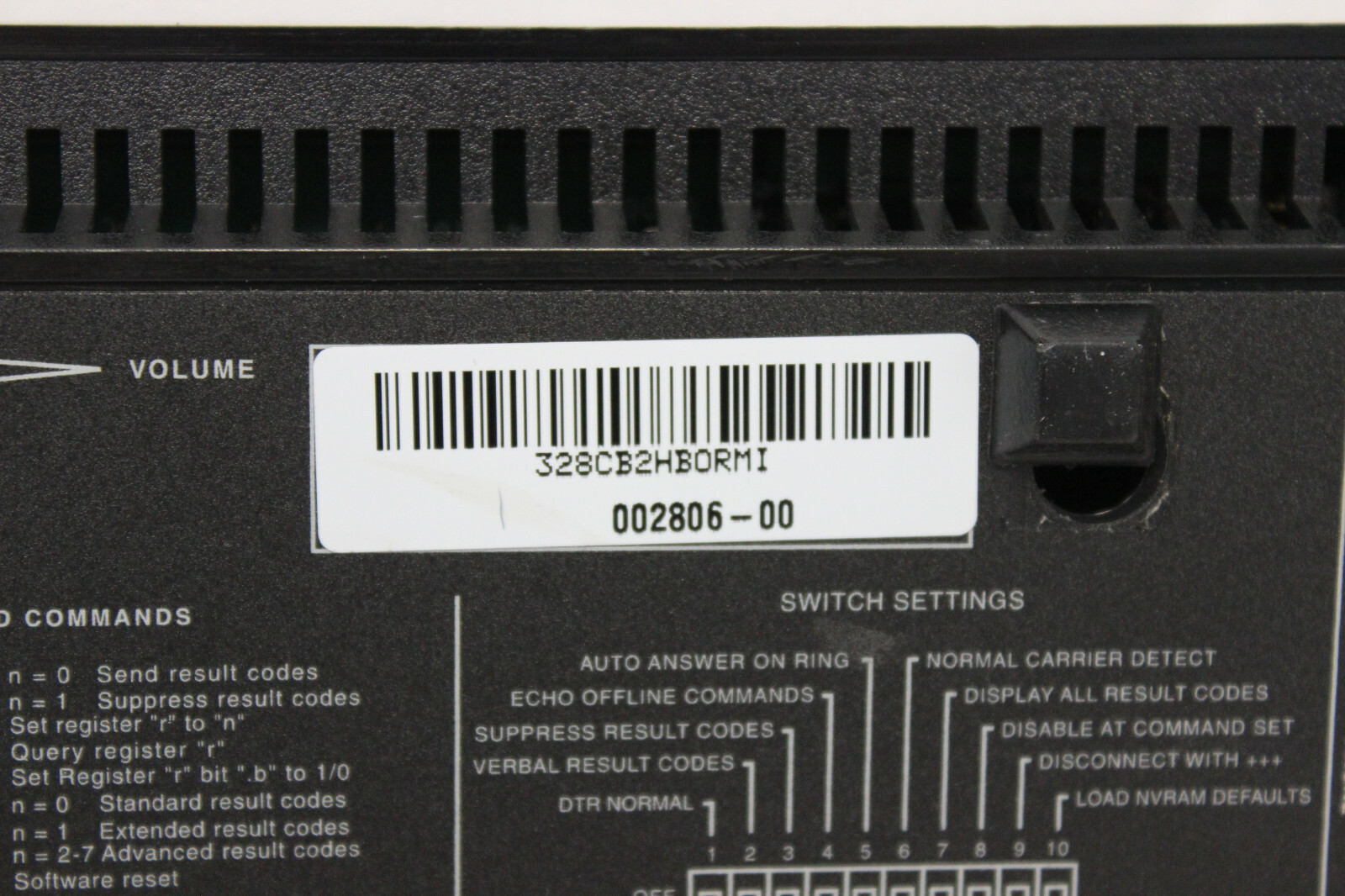 US ROBOTICS 002806-00 COURIER V.EVERYTHING 56 KBPS EXTERNAL MODEM CJE-0263 NO AC