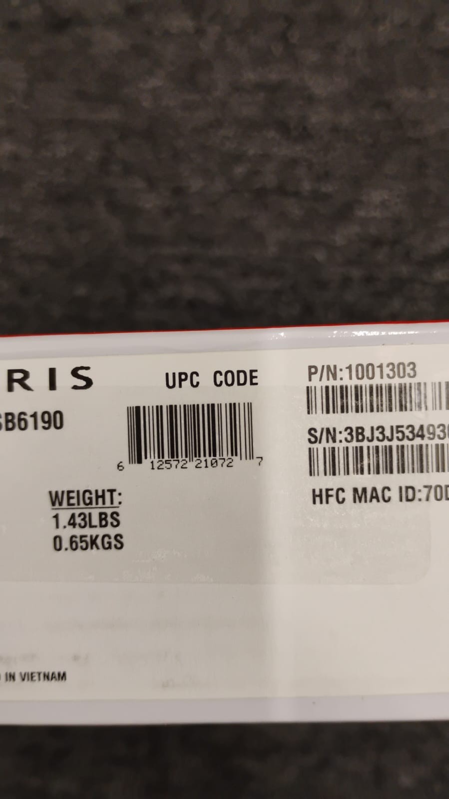 ARRIS White SURFboard SB6190 DOCSIS 3.0 32 x 8 Gigabit Cable Modem, OBN-E2