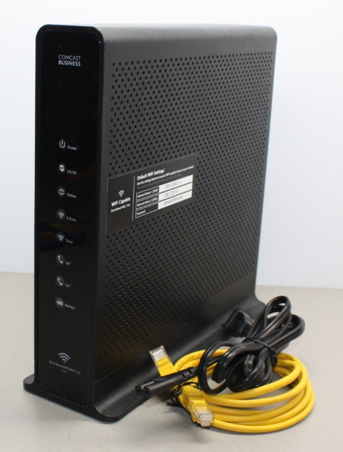 Technicolor DPC3941B Comcast Business Dual Band WiFi Cable Modem Router w/ Cord