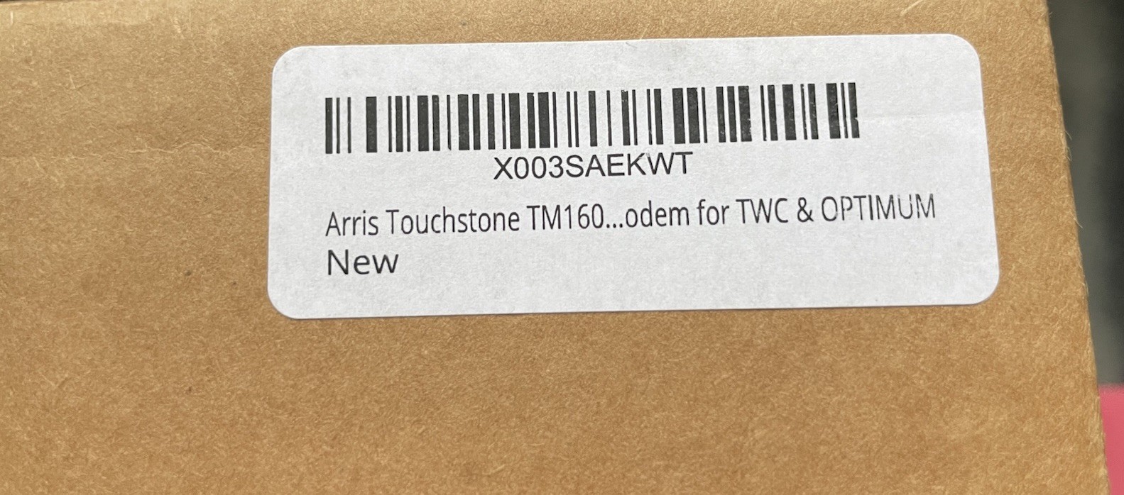 Arris TM1602A DOCSIS 3.0 Telephony Cable Modem Optimum Cablevision