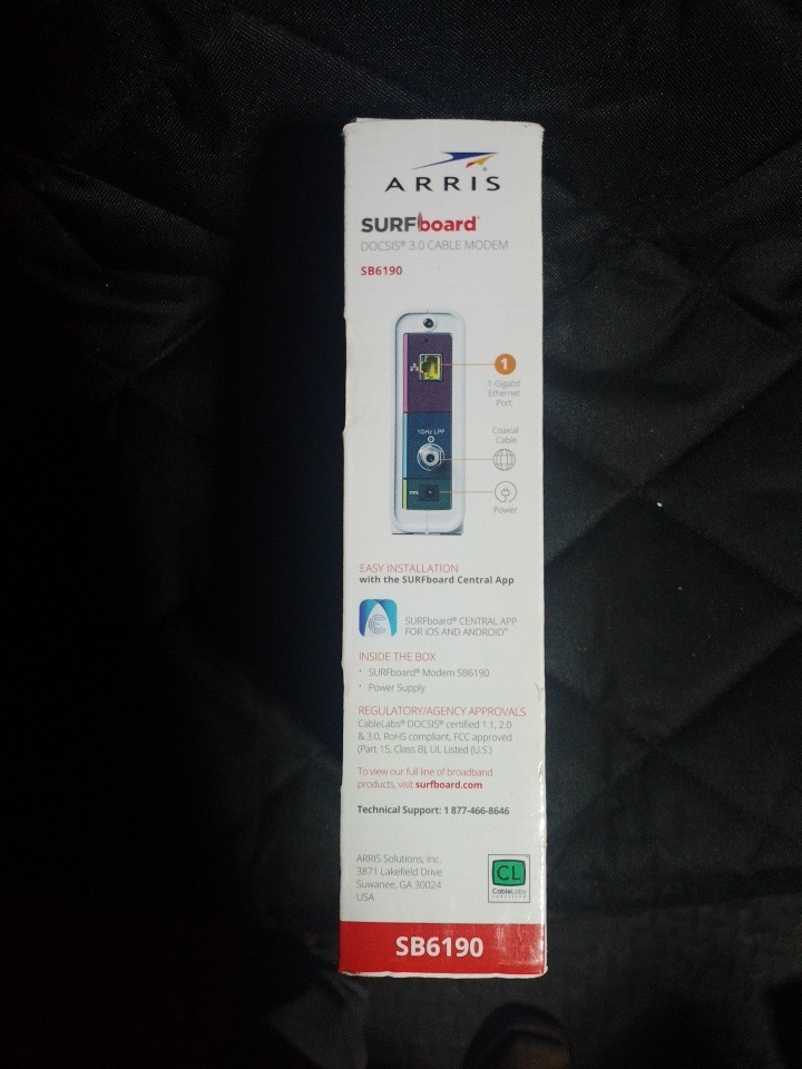 ARRIS Surfboard SB6190 Cable Modem White