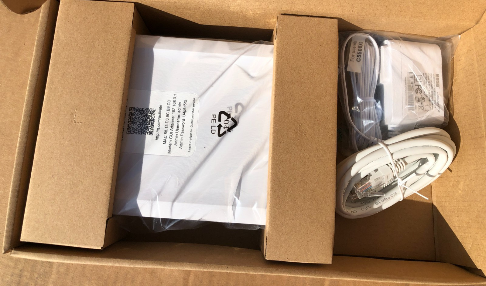 Quantum Fiber C5500XK High Performance Modem KIT New SET: C5510XK New In Box