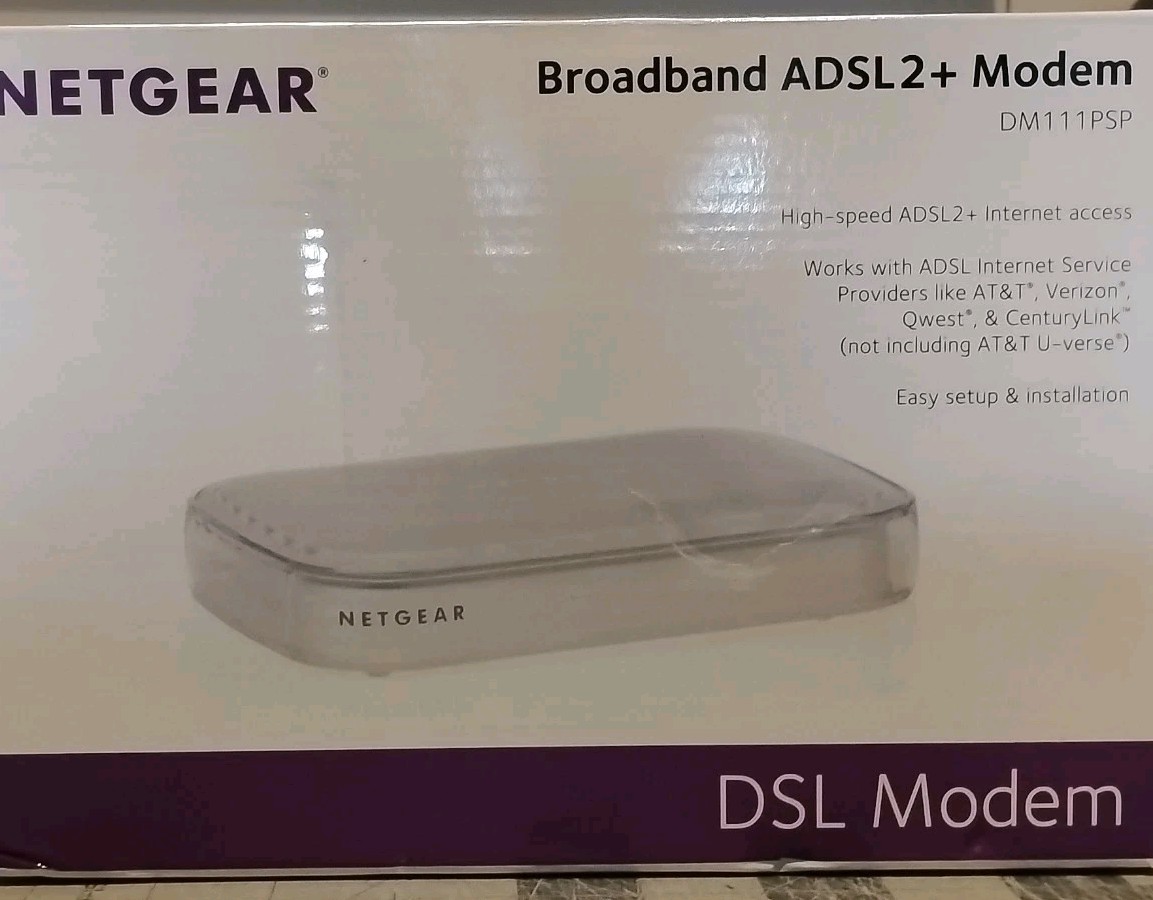 NETGEAR Broadband ADSL2+ Modem DM111PSP DSL Modem Tested